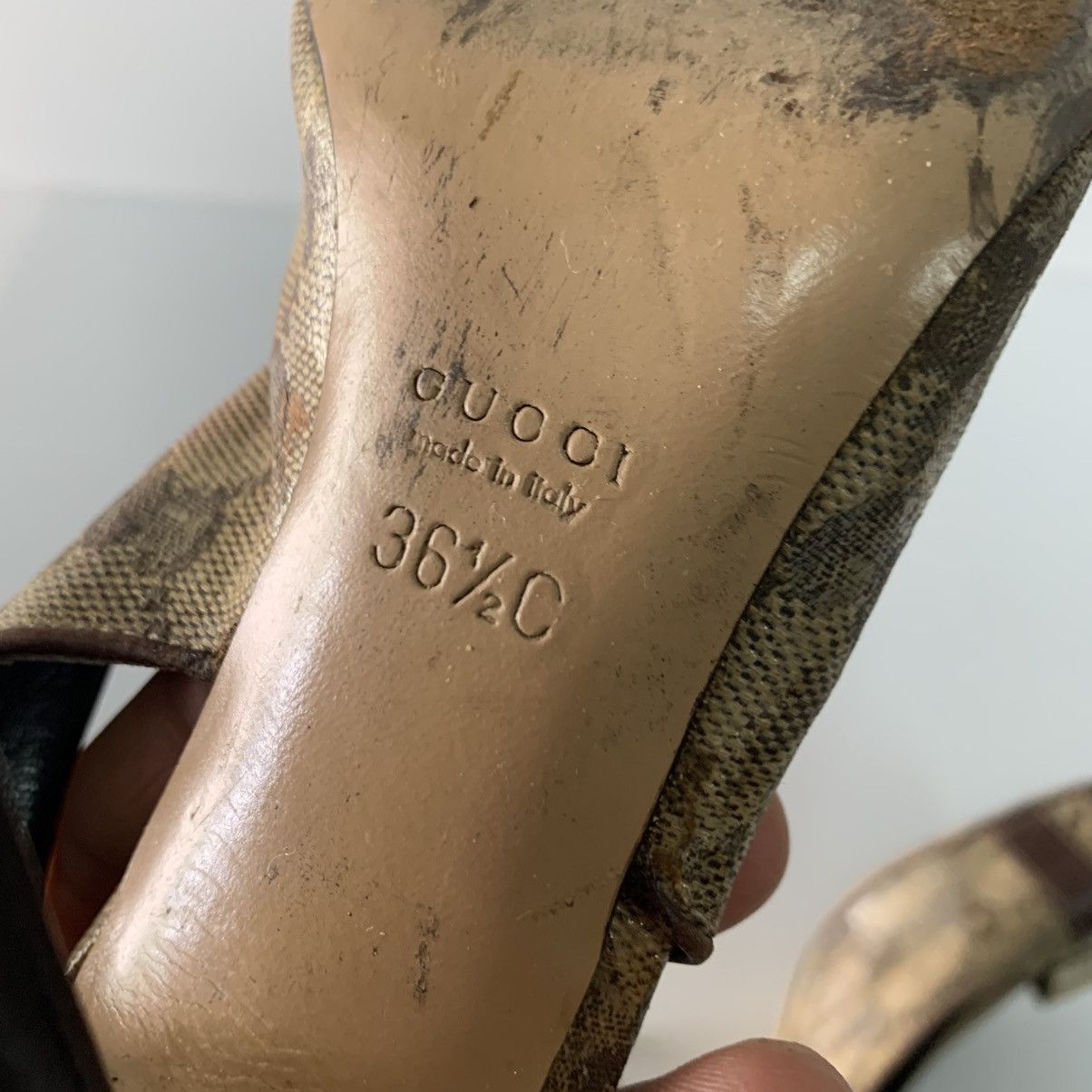 Gucci Gucci Monogram Heels Size US 6.5 / IT 36.5 - 12 Thumbnail