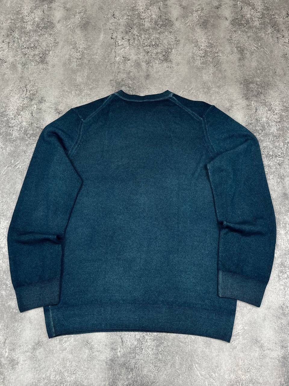 Vintage Vintage Men Cashmere Knit Sweater Crew Neck Teal Navy Size L Size US L / EU 52-54 / 3 - 6 Thumbnail