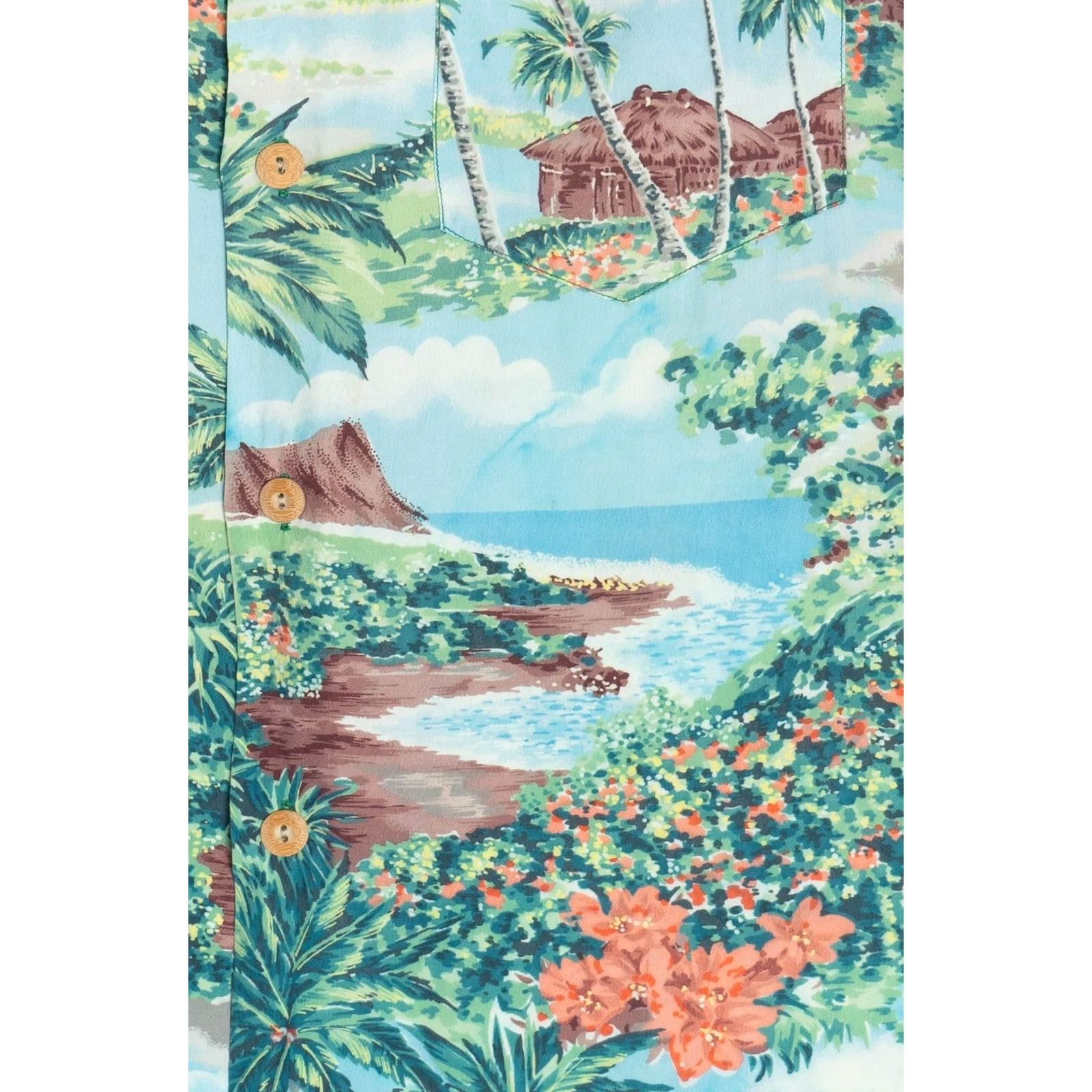Vintage VINTAGE Royal Hawaiian Hawaiian Shirt Mens L Blue 1950s Decade Size US L / EU 52-54 / 3 - 7 Thumbnail