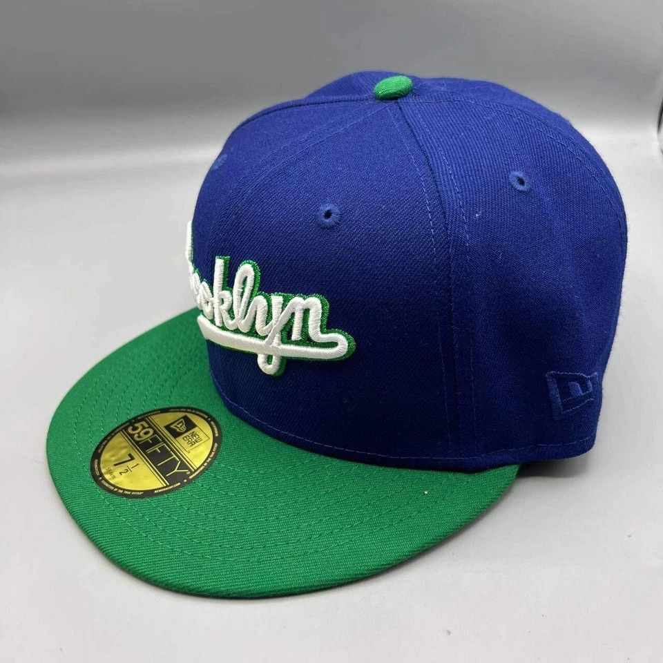 New Era Brooklyn Dodgers Hat Men 7 1/2 Jackie Robinson MLB Fitted Size ONE SIZE - 4 Thumbnail