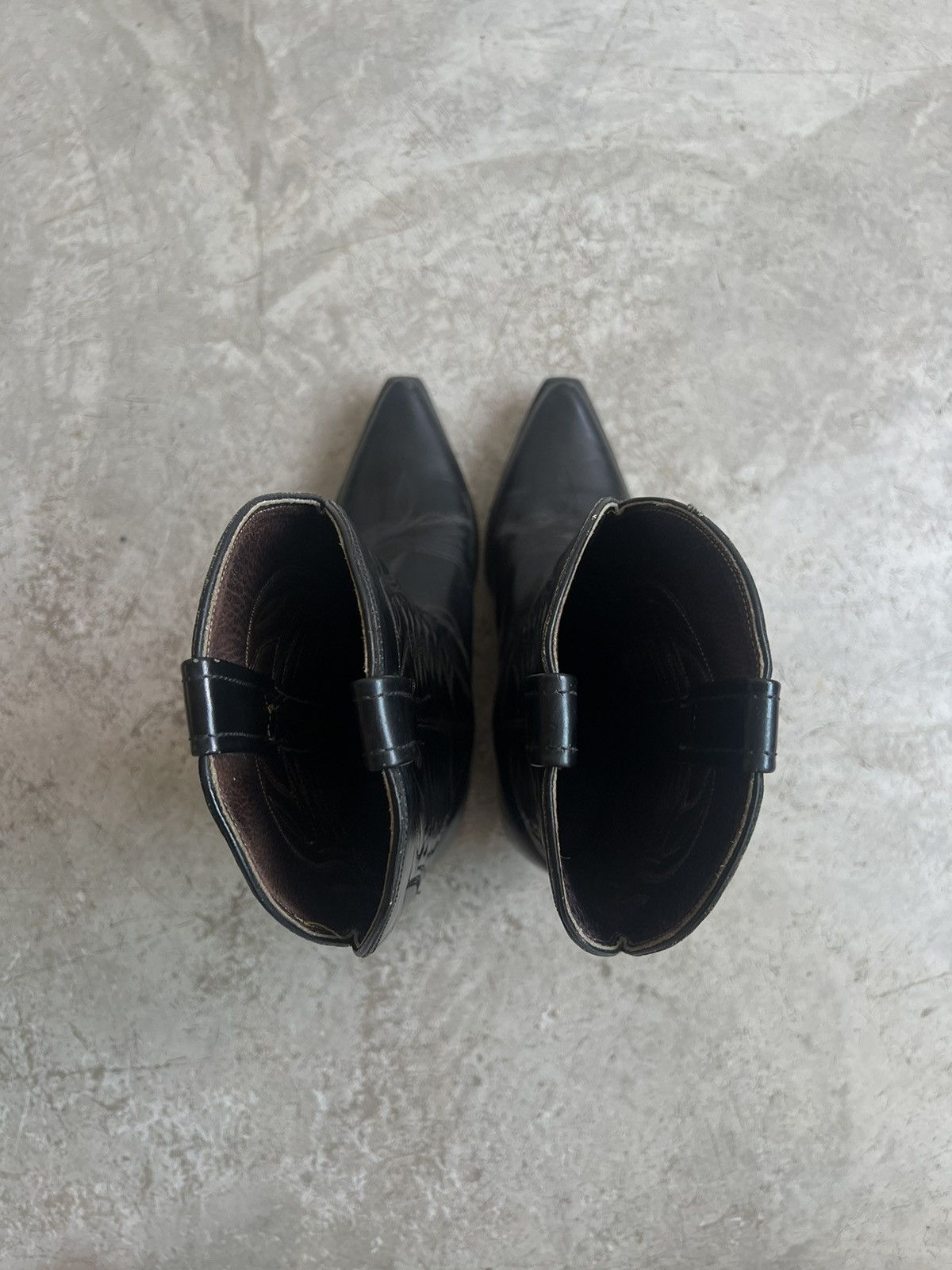 Leather SOLD* Vintage 70s Leather Western Cowboy Boots Size US 9.5 / EU 42-43 - 5 Thumbnail
