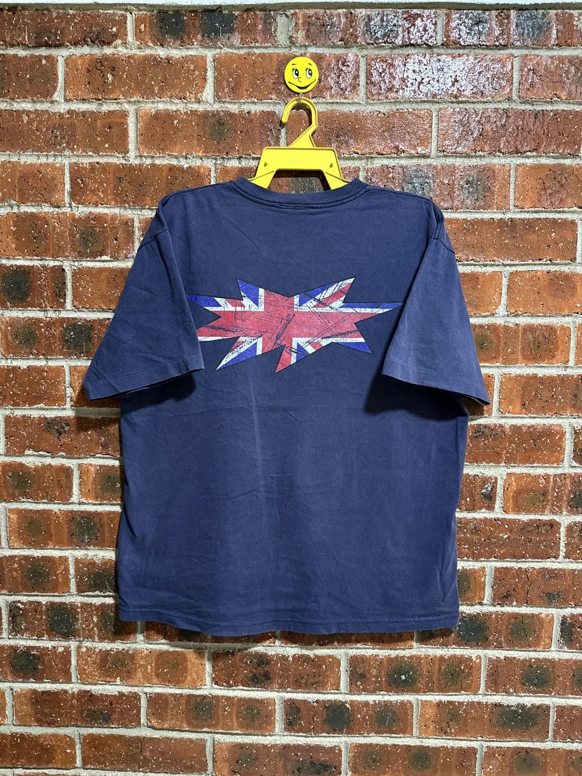 Reebok × Vintage Vintage Reebok Britain Flag Faded Tee Size US XL / EU 56 / 4 - 1 Thumbnail