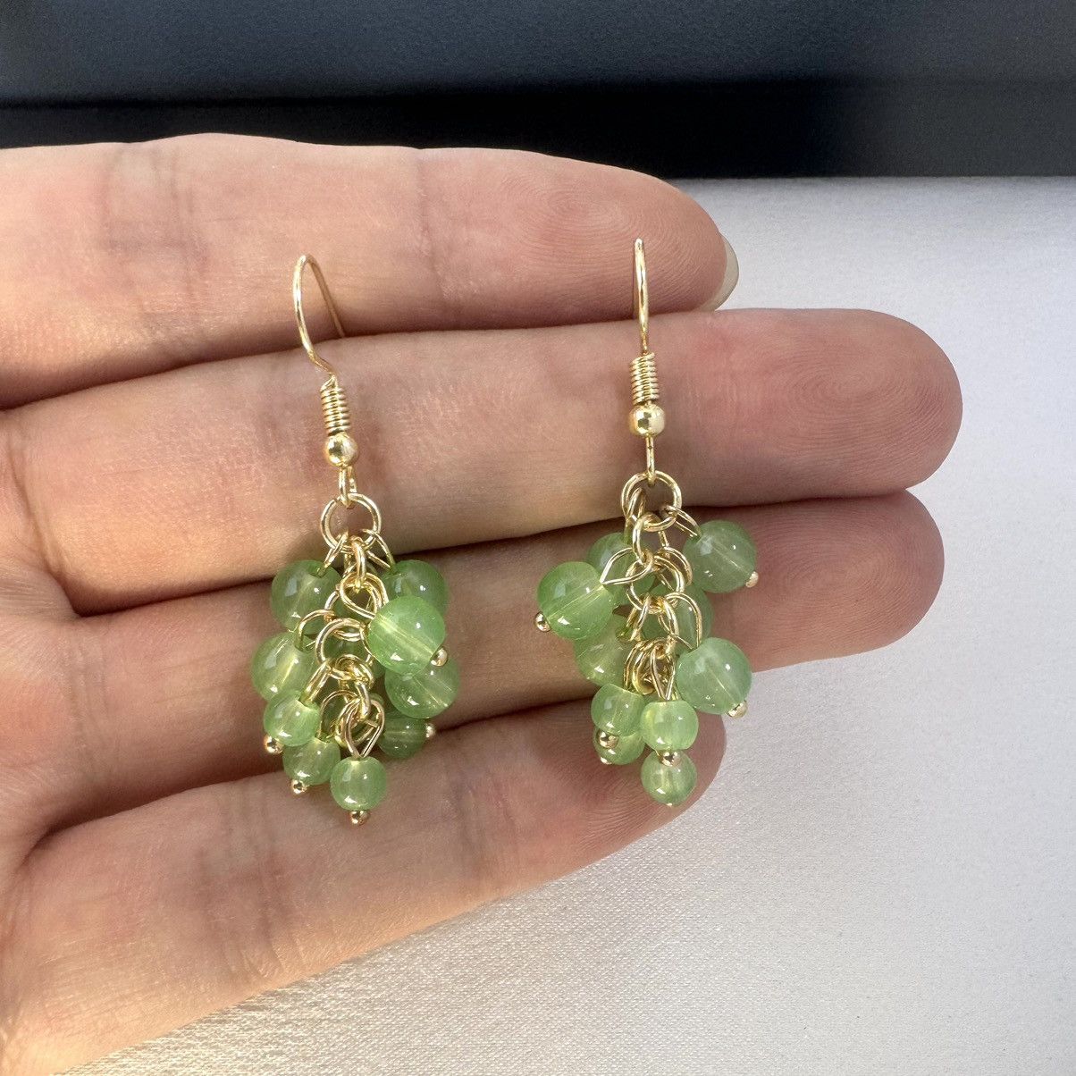 Other Green Grapes Dangle Drop Earrings for Women Size ONE SIZE - 3 Thumbnail