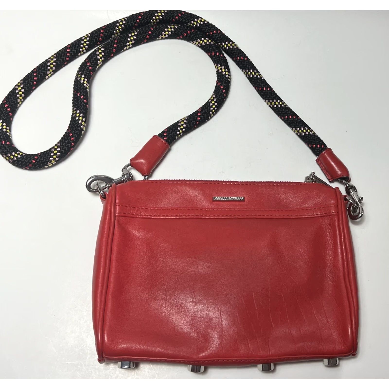 Rebecca Minkoff Rebecca Minkoff Mini M.A.C Crossbody Bag Scarlet Red ROPE STRAP Crossbody Women Mini 9” x 6.25” x 1.5” Scarlet Women Size ONE SIZE - 3 Thumbnail