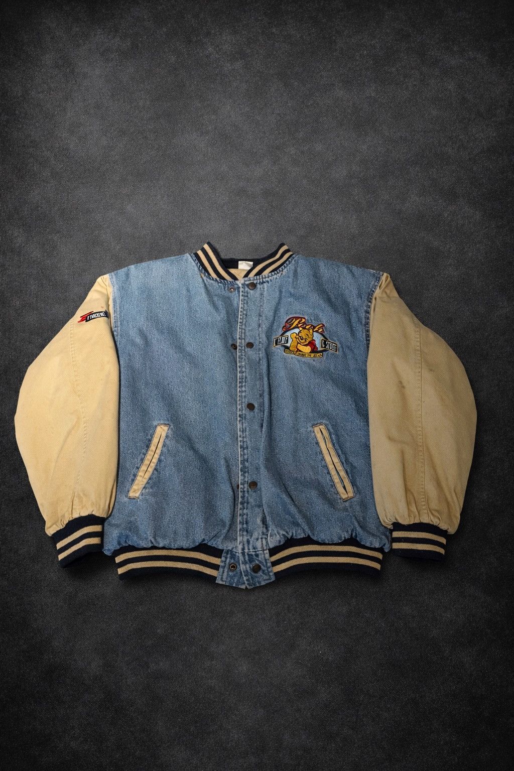 Disney Vintage Winnie the Pooh Varsity Jacket – Rare 90s Disney Size US L / EU 52-54 / 3 - 1 Thumbnail