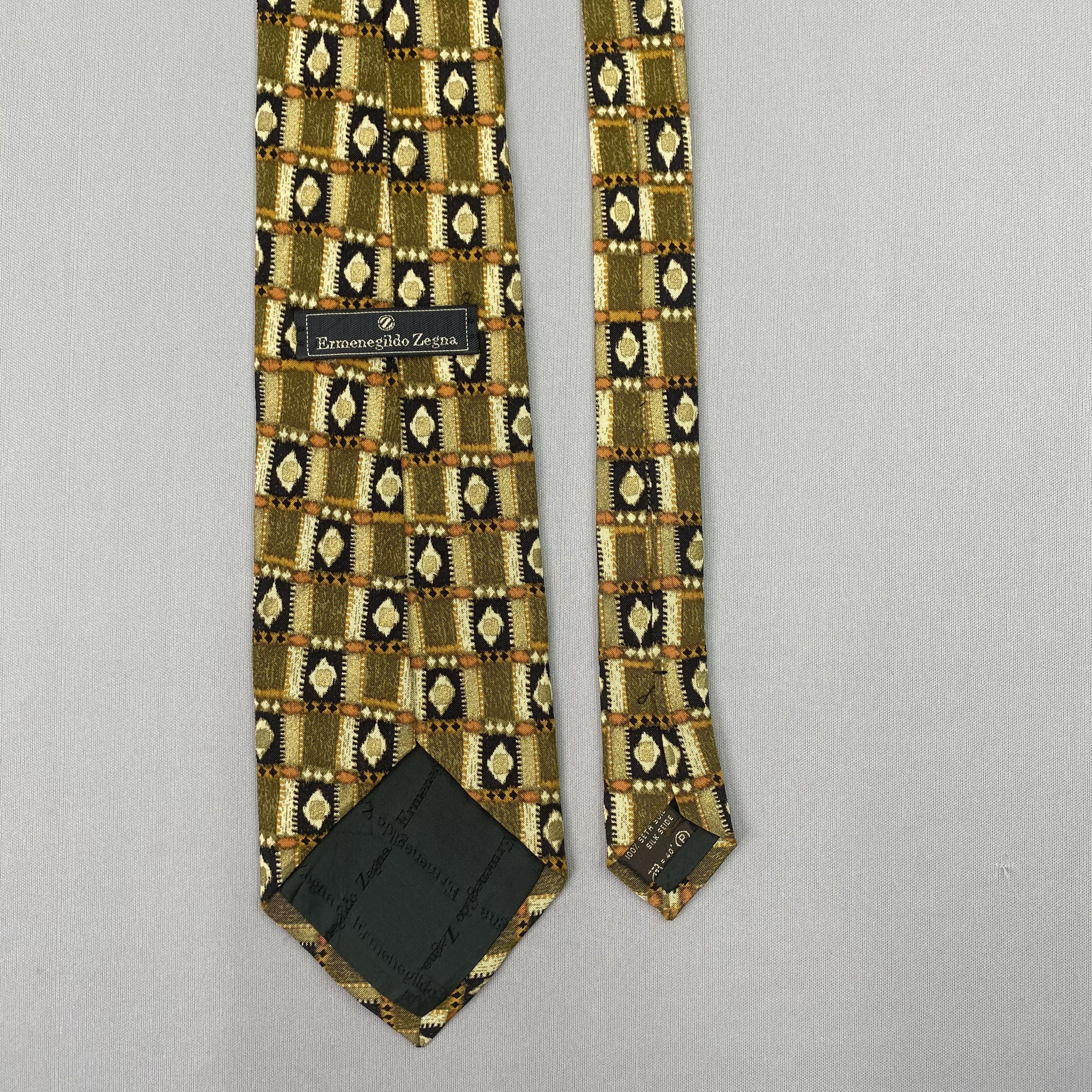 Ermenegildo Zegna Vintage Ermenegildo Zegna SILK Necktie Cravate Pure Silk Size ONE SIZE - 6 Thumbnail