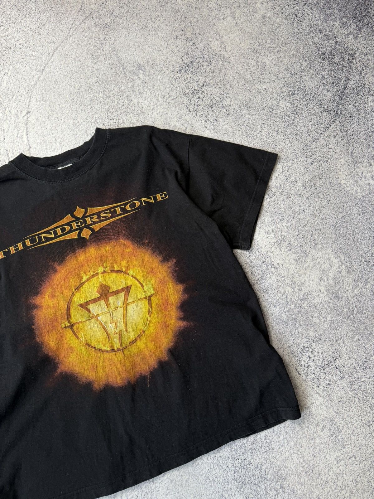 Band Tees Vintage 90s Thunderstone Band T Shirt Rock Heavy Metal Size US M / EU 48-50 / 2 - 4 Thumbnail