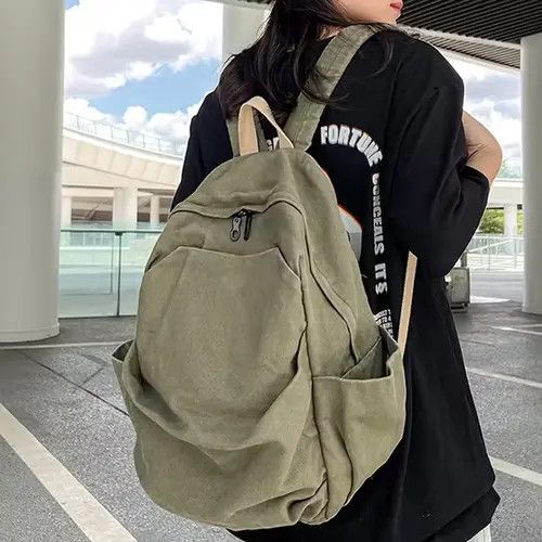 Homemade × Japanese Brand Bag Fashion Canvas backpack aesthetic Size ONE SIZE - 2 Thumbnail