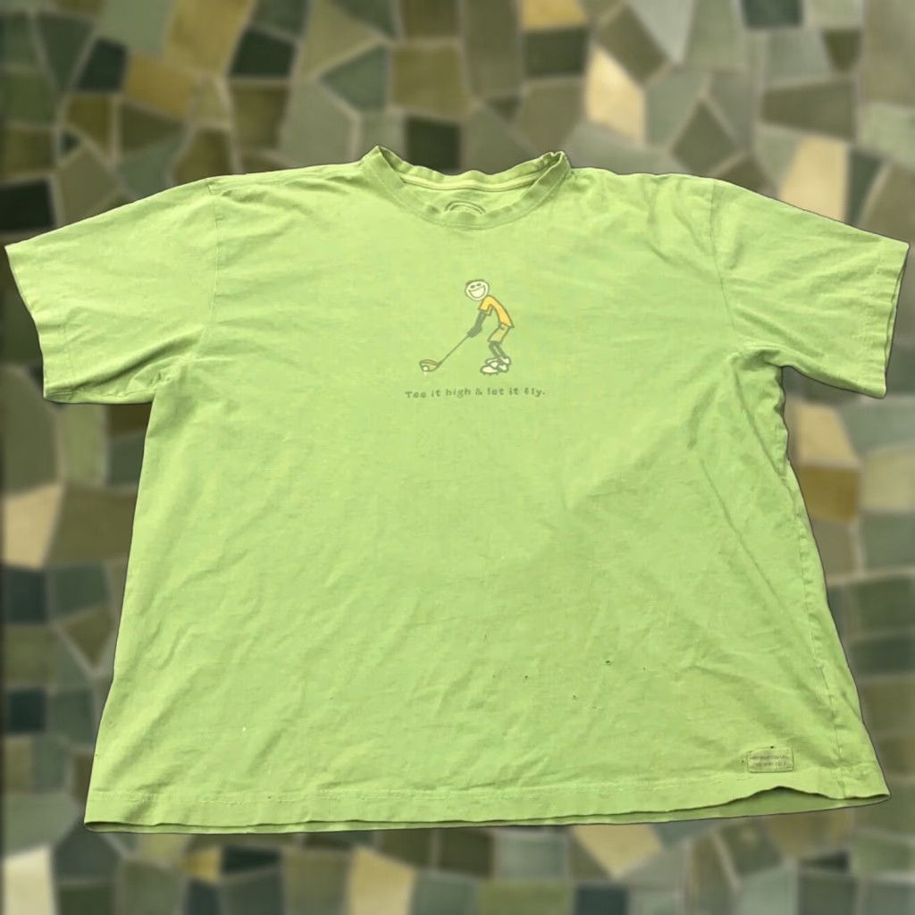 Life is Good Life is Good Tee Shirt Mens XL Green Sports Short Sleeve Crew Neck T-Shirt Womens? Size US XL / EU 56 / 4 - 1 Thumbnail