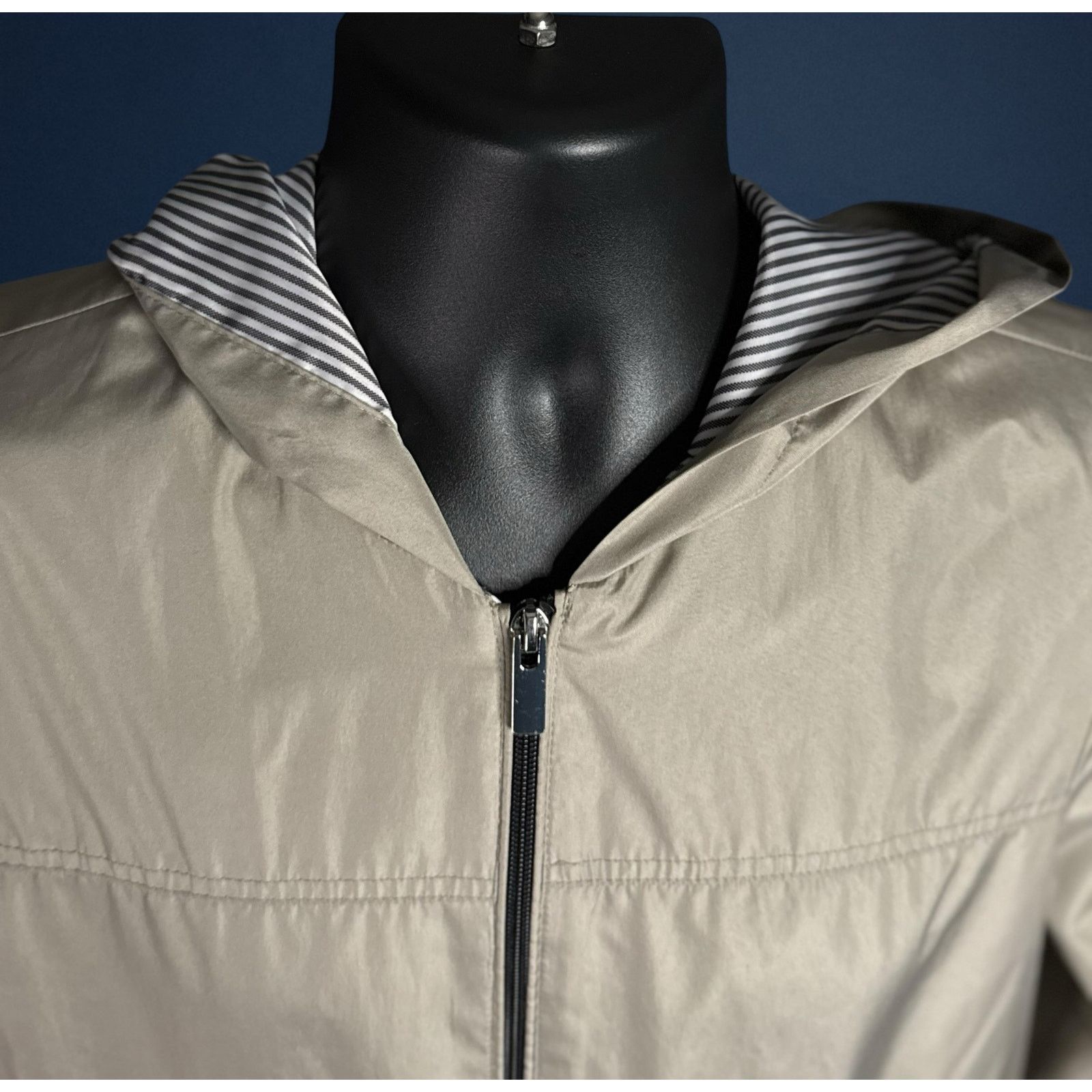 Other Laura Scott Women’s Hooded Windbreaker Zip Jacket – Beige Size S / US 4 / IT 40 - 5 Thumbnail