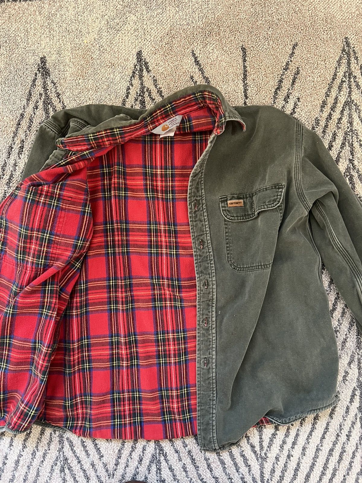 Carhartt Vintage Carhartt Button-Down – Size M – Thrifted Size US M / EU 48-50 / 2 - 2 Thumbnail