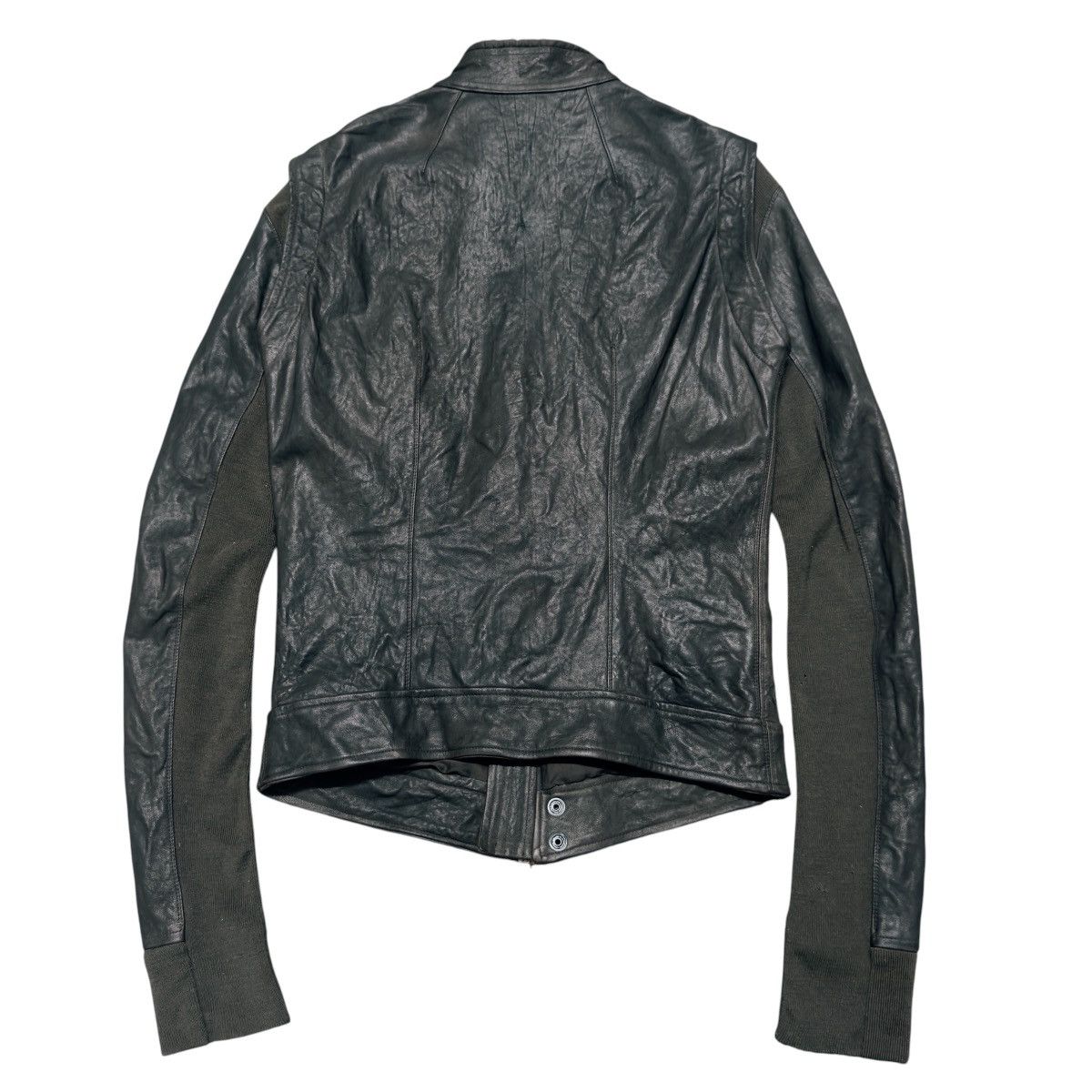 Rick Owens SAMPLE Campioni Rick Owens Bitter Hybrid Leather Jacket Size US S / EU 44-46 / 1 - 3 Thumbnail