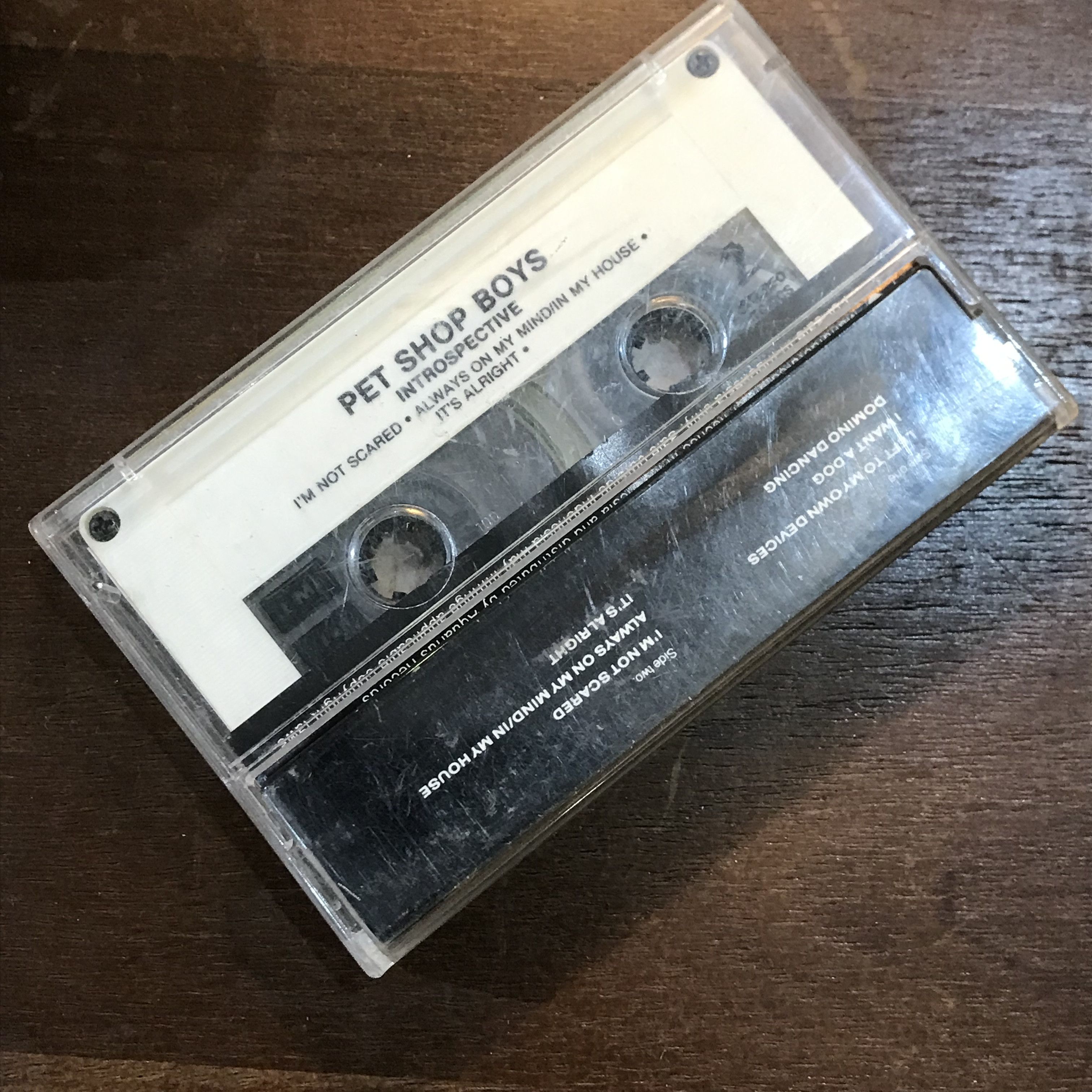 Vintage Pet Shop Boys – Introspective Cassette Tape 1988 kaset pita Size ONE SIZE - 5 Thumbnail