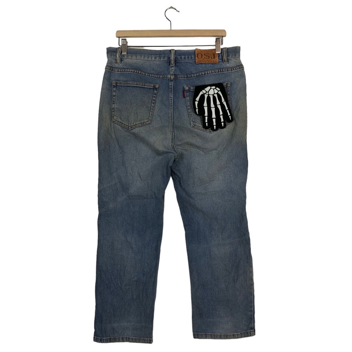Japanese Brand RARE PUNK DESIGN DISTRESSED DENIM OSJ USA Size US 33 - 7 Thumbnail