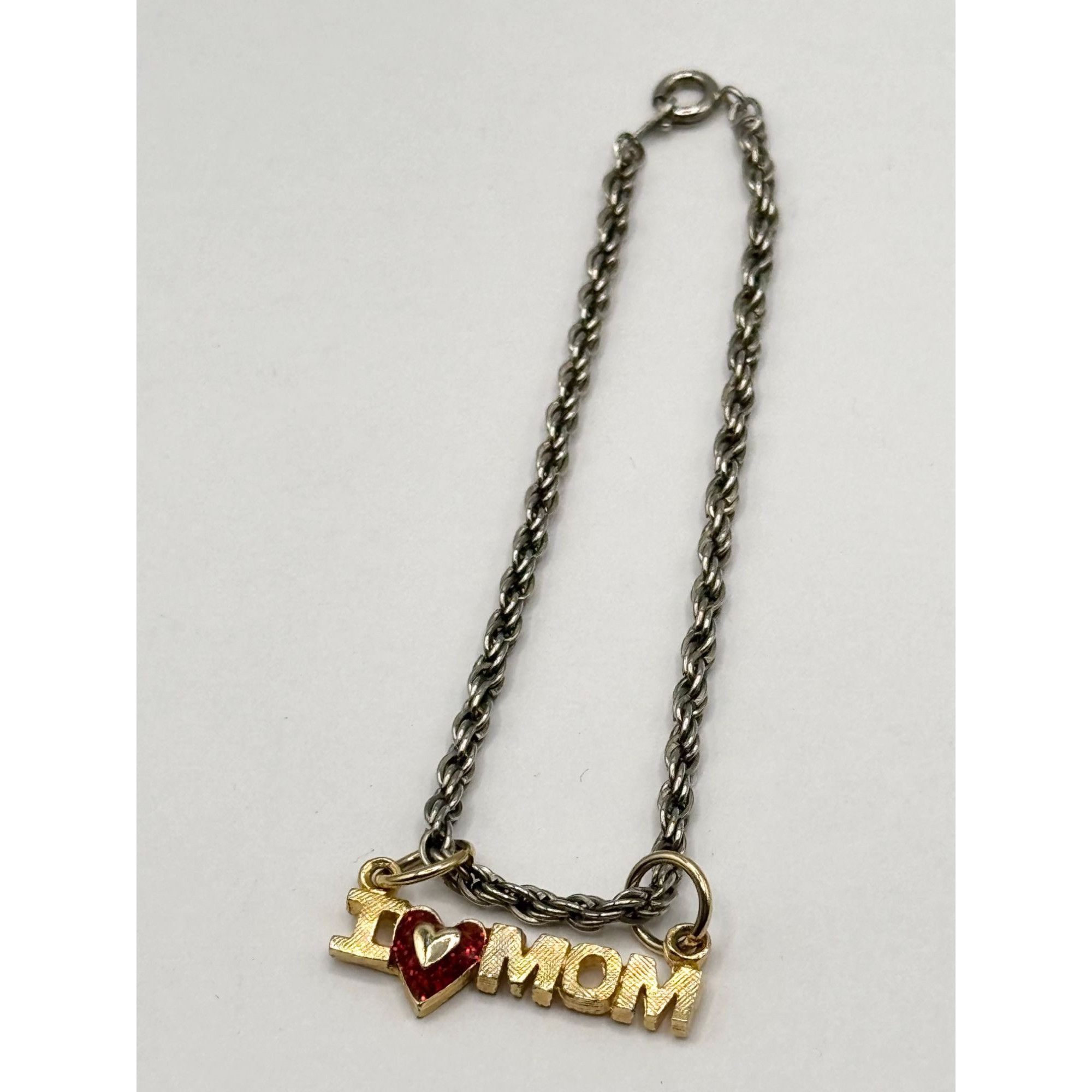 Vintage Vintage I love mom charm bracelet Size ONE SIZE - 4 Thumbnail