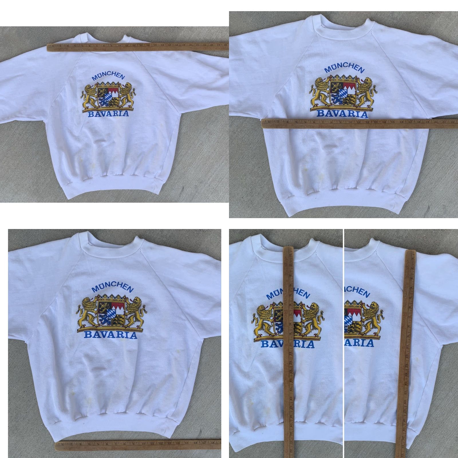 Vintage VINTAGE Munchen Bavaria Graphic Sweatshirt Raglan Cotton Size M Men White Graphic Print Raglan Sweatshirt Size US M / EU 48-50 / 2 - 11 Thumbnail