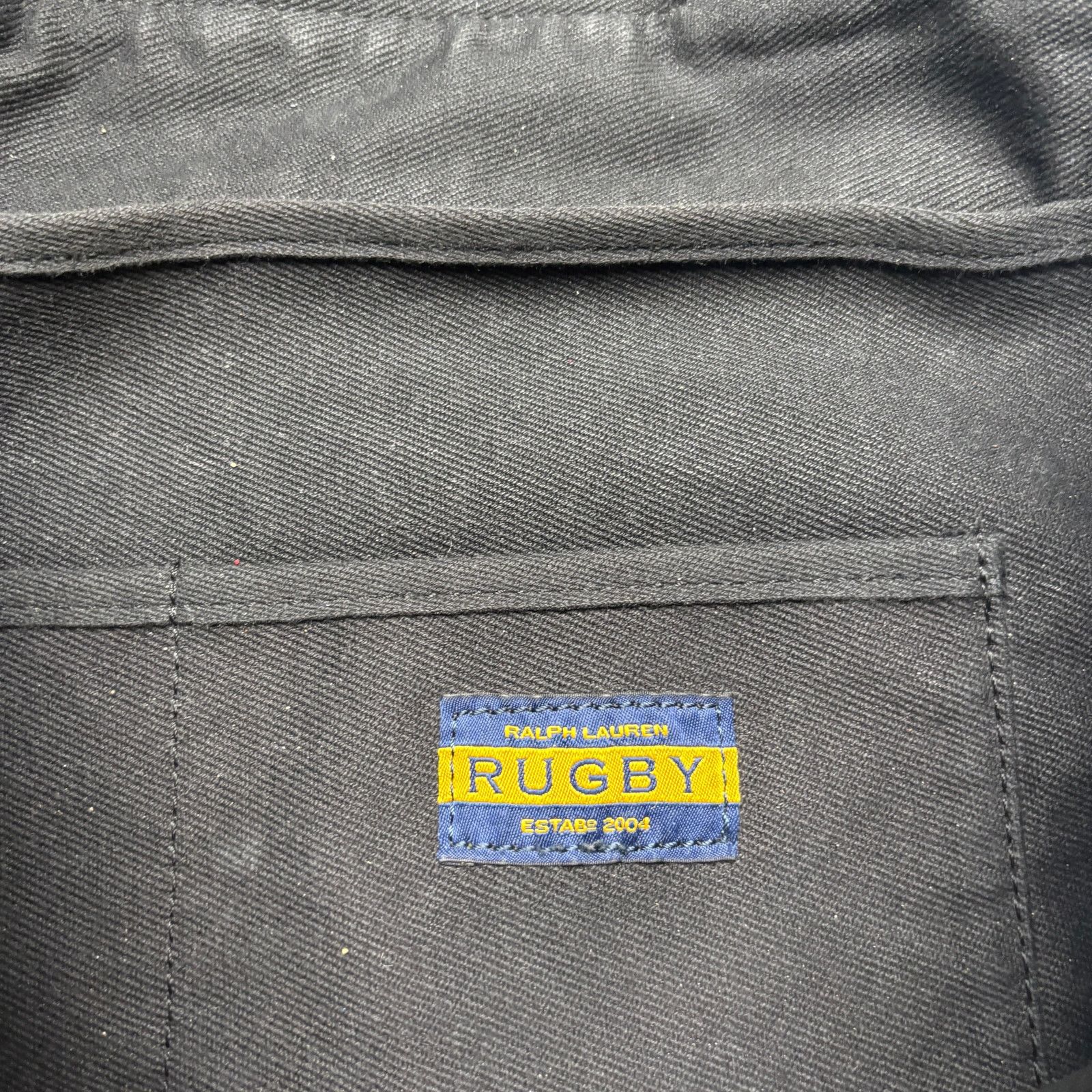 Ralph Lauren Rugby Ralph Lauren Canvas Utility Black Bag 12x19 Leather Size ONE SIZE - 6 Thumbnail