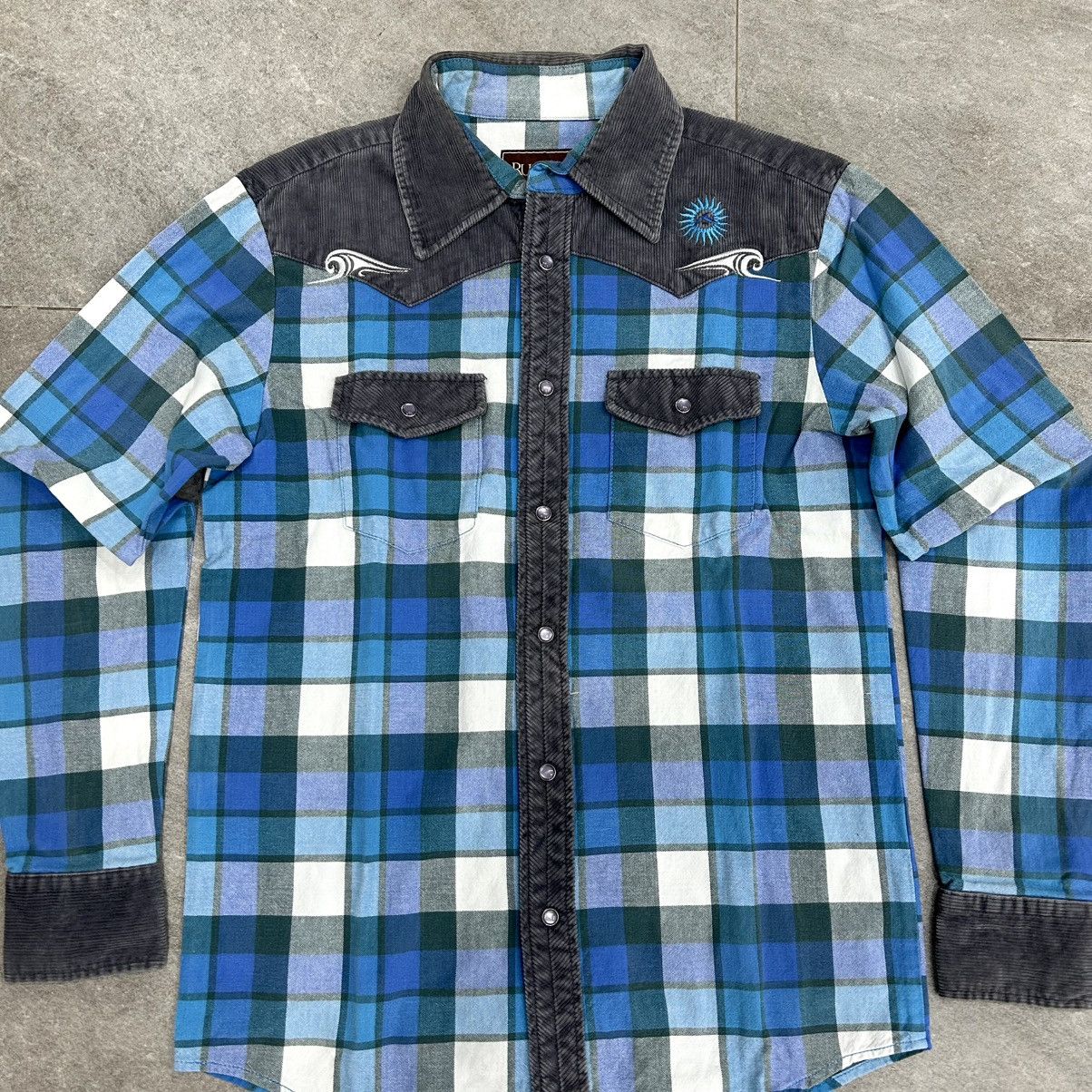 Rusty Vintage 90s Rusty Flanel Shirt Button Up Longslevee Size US L / EU 52-54 / 3 - 3 Thumbnail