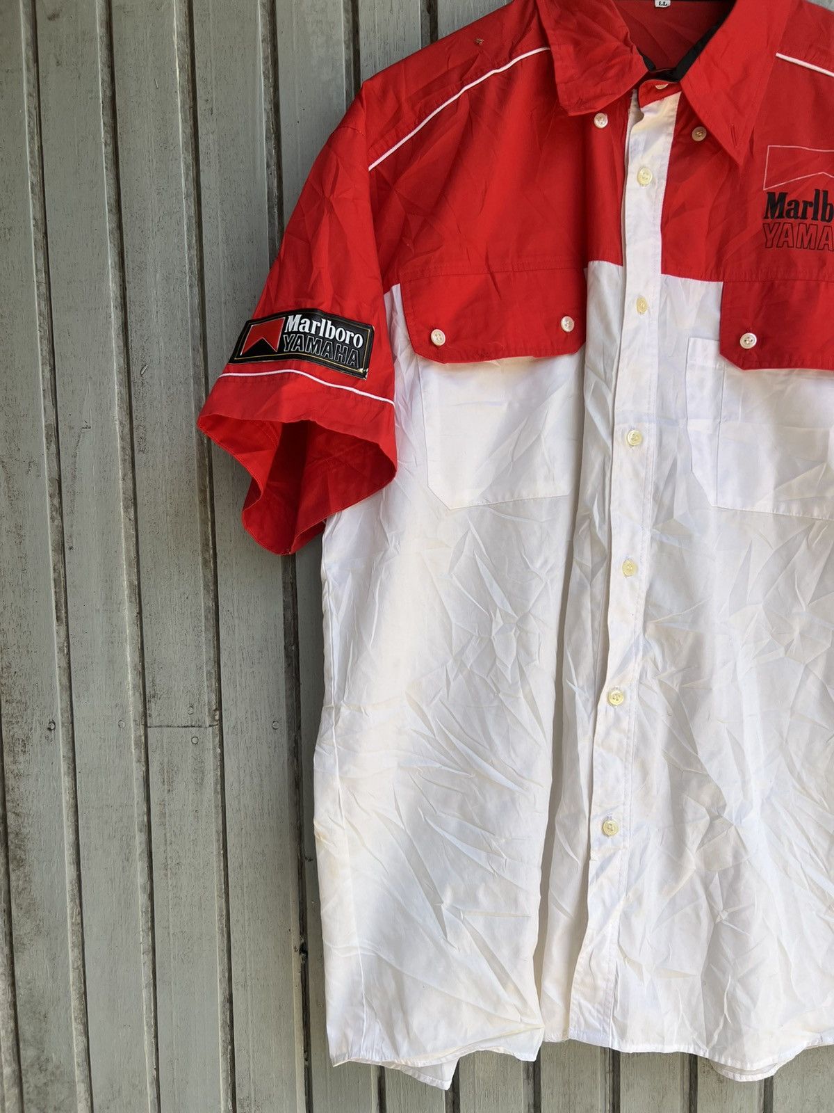 Japanese Brand × Marlboro × Yamaha Yamaha marlboro shirt button down Size US XL / EU 56 / 4 - 2 Thumbnail