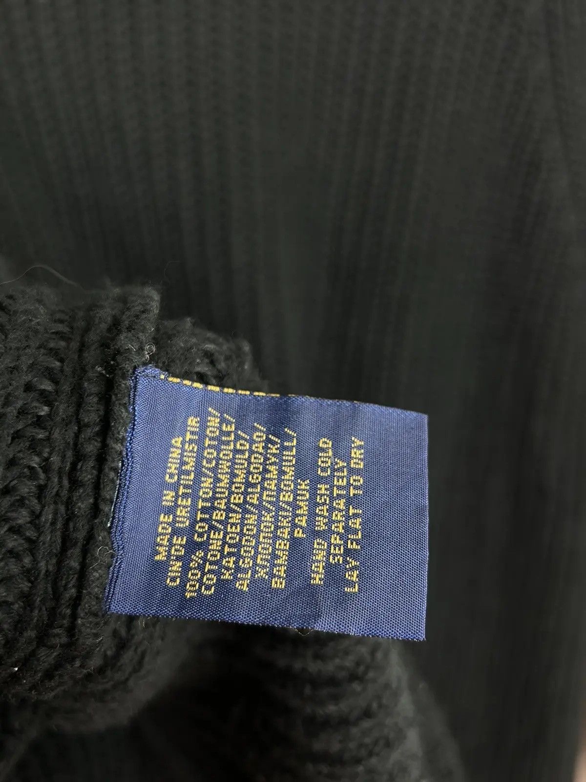 Polo Ralph Lauren Polo By Ralph Lauren Oversized Knitwear Sweater In Black Size M / US 6-8 / IT 42-44 - 6 Thumbnail