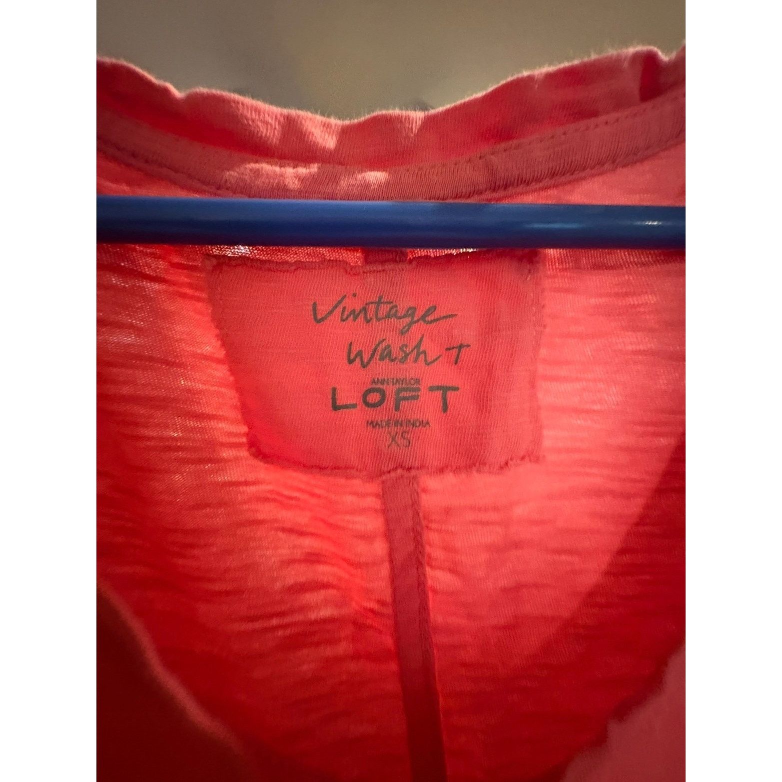 Loft LOFT Vintage Wash T Shirt XS 0 2 Coral Pink Short Sleeve Size XS / US 0-2 / IT 36-38 - 4 Thumbnail