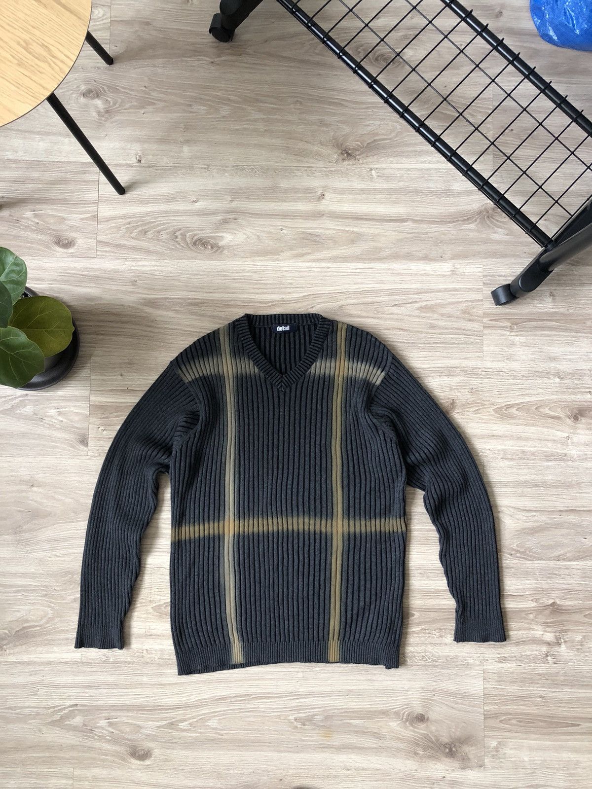 Japanese Brand × Vintage Vintage Y2K Japanese Style Striped Printed Sweater Size US M / EU 48-50 / 2 - 1 Thumbnail