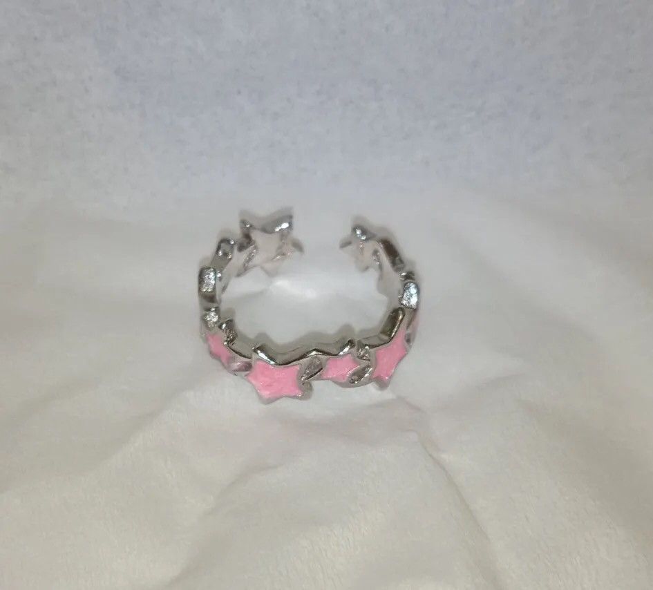 Jewelry Pink Star Ring Size ONE SIZE - 3 Thumbnail