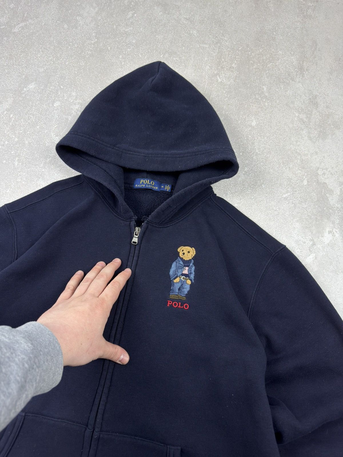 Polo Ralph Lauren Polo Ralph Lauren Polo Bear Fleece Blue Zip Hoodie Size US M / EU 48-50 / 2 - 3 Thumbnail