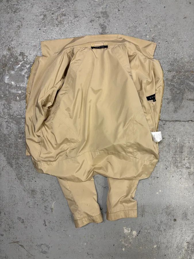 Gucci SS2004 Gucci Beige Cropped Nylon Jacket Size S / US 4 / IT 40 - 7 Thumbnail