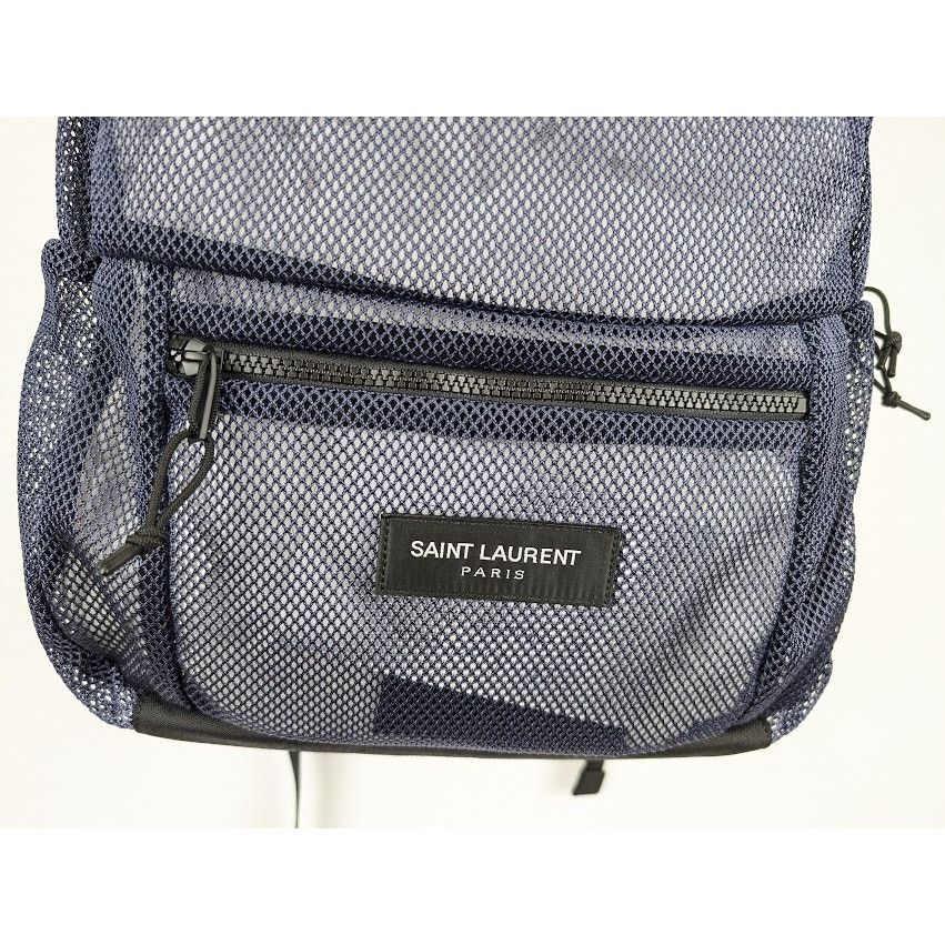 Saint Laurent Paris o1rshd1 Size: OS / SLP Backpack in Mesh & Nylon in Purple Size ONE SIZE - 5 Thumbnail
