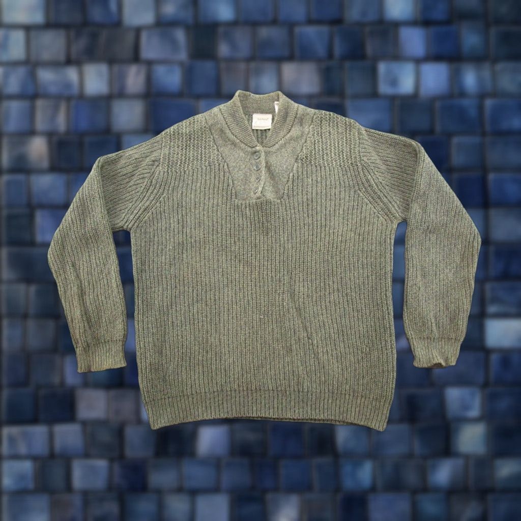 Vintage VINTAGE Gander Mountain Sweater Pullover Shirt Men M Green 90s 90s Knit Cotton Button Winter Fall Casual Mens Size US M / EU 48-50 / 2 - 1 Thumbnail