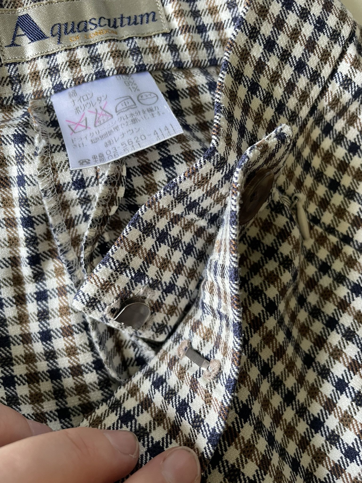 Aquascutum Aquascutum of London Checked Trousers Size 28" / US 6 / IT 42 - 4 Thumbnail