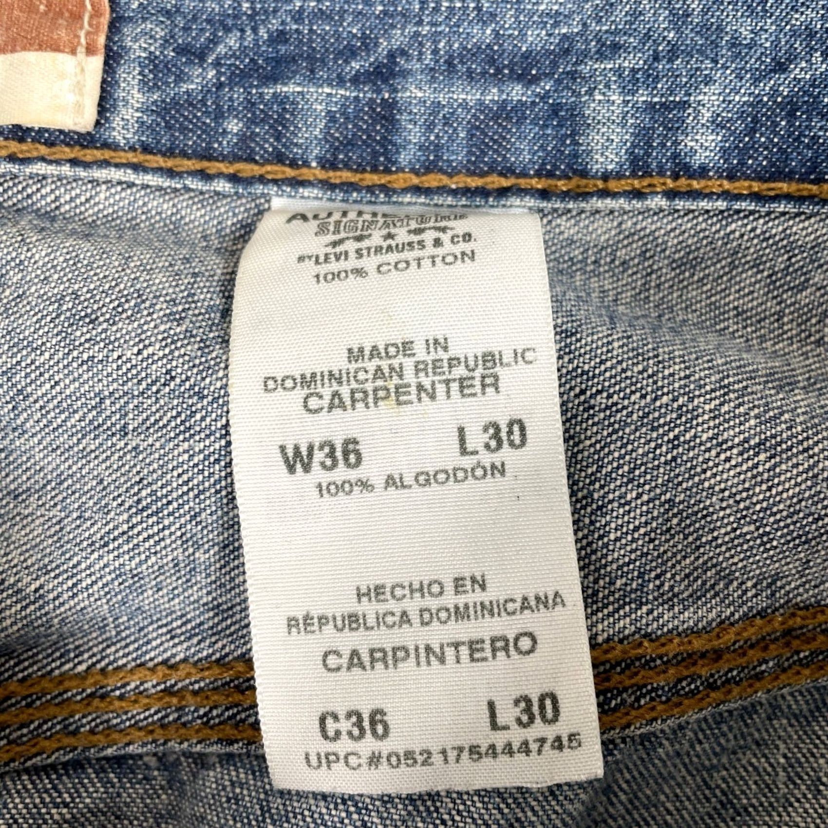 Vintage VINTAGE Levi's Signature Carpenter Jeans Mens 36x30 Blue Baggy Skater Denim Size US 36 / EU 52 - 4 Thumbnail