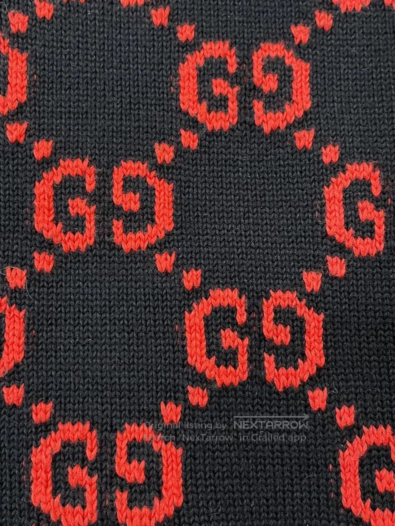 Gucci Gucci Red striped gold full double G knitwear sweater Size S / US 4 / IT 40 - 4 Thumbnail