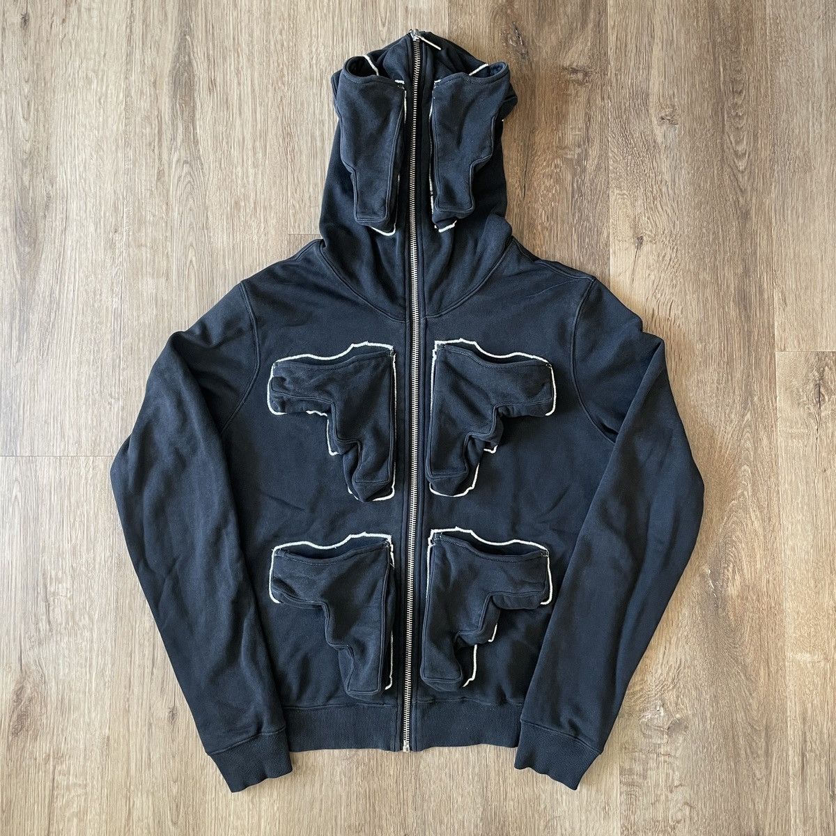 Japanese Brand Romancatcher Glock Pocket Fullzip Hoodie Size US L / EU 52-54 / 3 - 1 Thumbnail