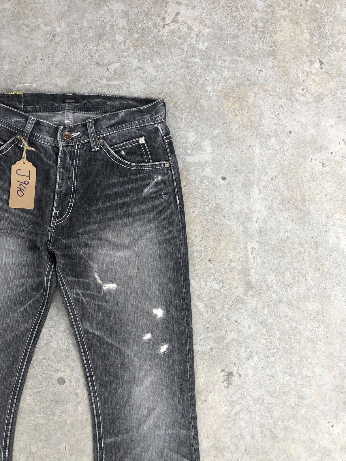 Japanese Brand Japanese Quarter Gemini Flared Jeans Distressed Jeans Size US 30 / EU 46 - 5 Thumbnail