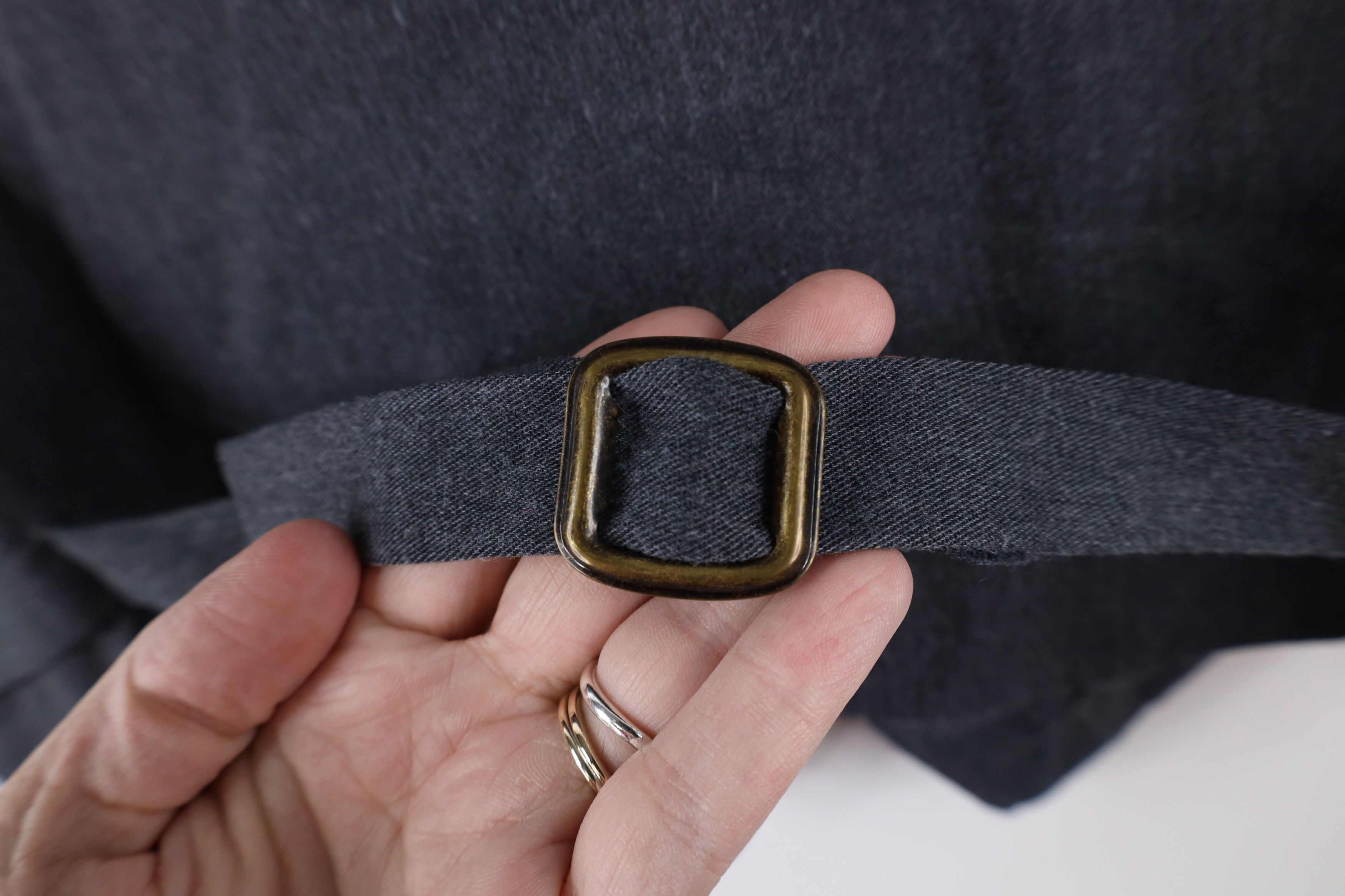 Vintage Vintage 90s Streetwear Buckle Back Vest Jacket Gray USA Size L / US 10 / IT 46 - 10 Thumbnail