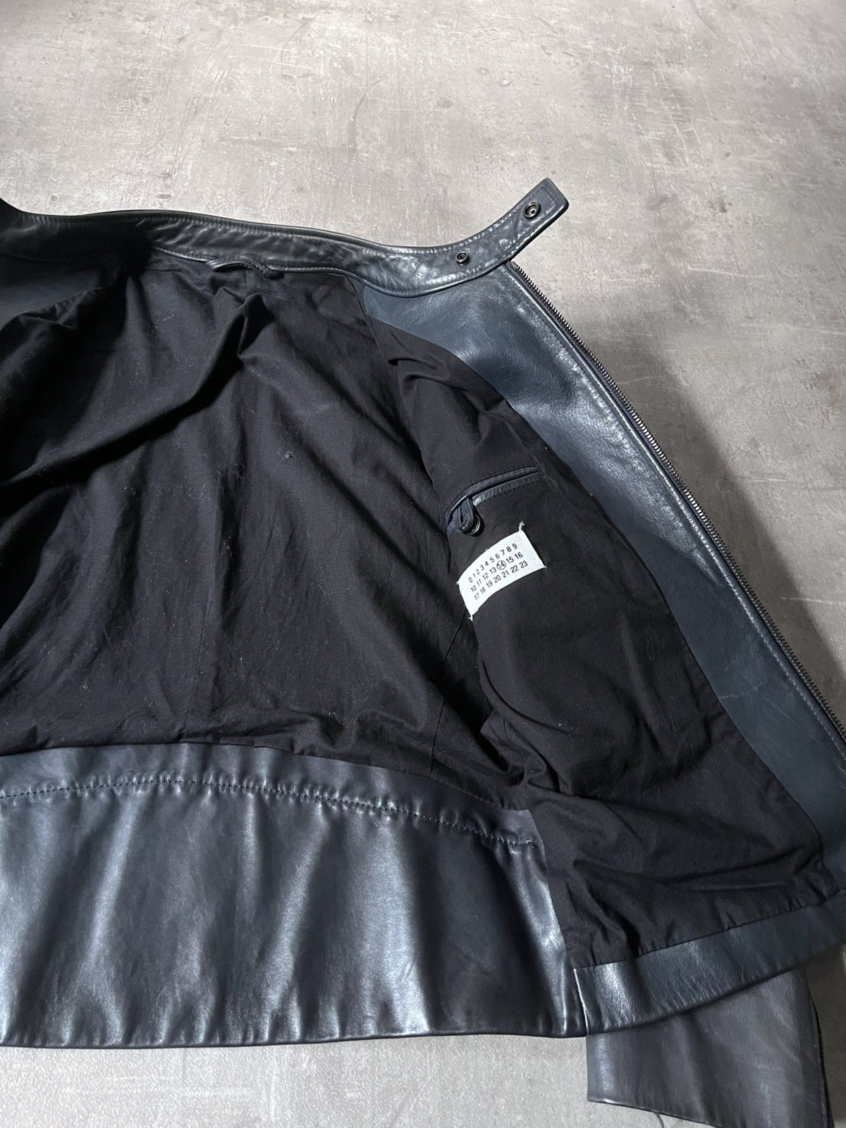 Maison Margiela Maison Margiela S/S 2011 5 zip leather jacket dark blue Size US M / EU 48-50 / 2 - 10 Thumbnail