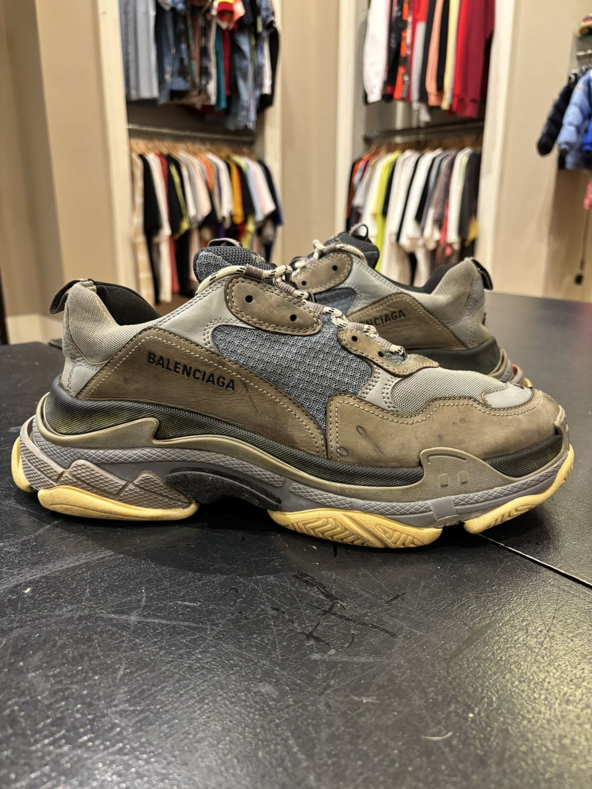 Balenciaga Balenciaga split triple s sneaker Size US 13 / EU 46 - 2 Thumbnail