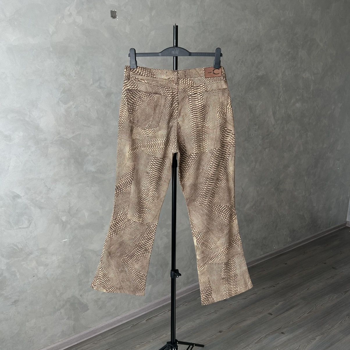 Just Cavalli 00s Just Cavalli Python Snakeskin Flared Pants Size US 32 / EU 48 - 3 Thumbnail