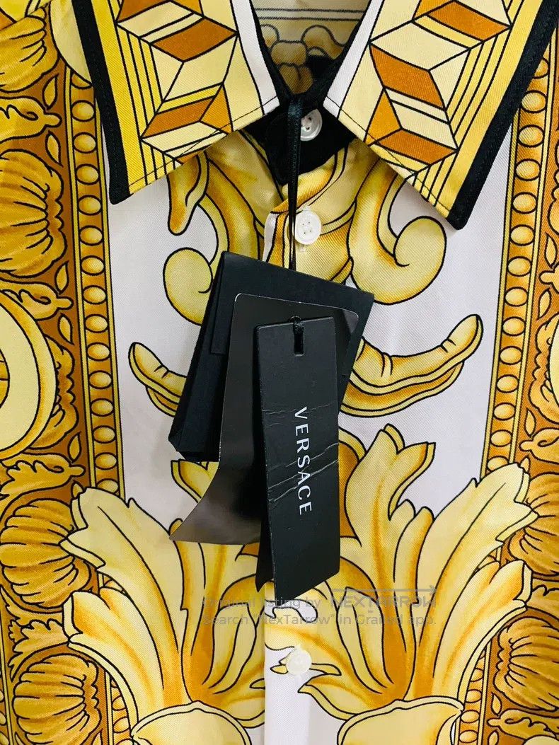 Versace Versace Main line shirt shirt black gold baroque Size US M / EU 48-50 / 2 - 3 Thumbnail