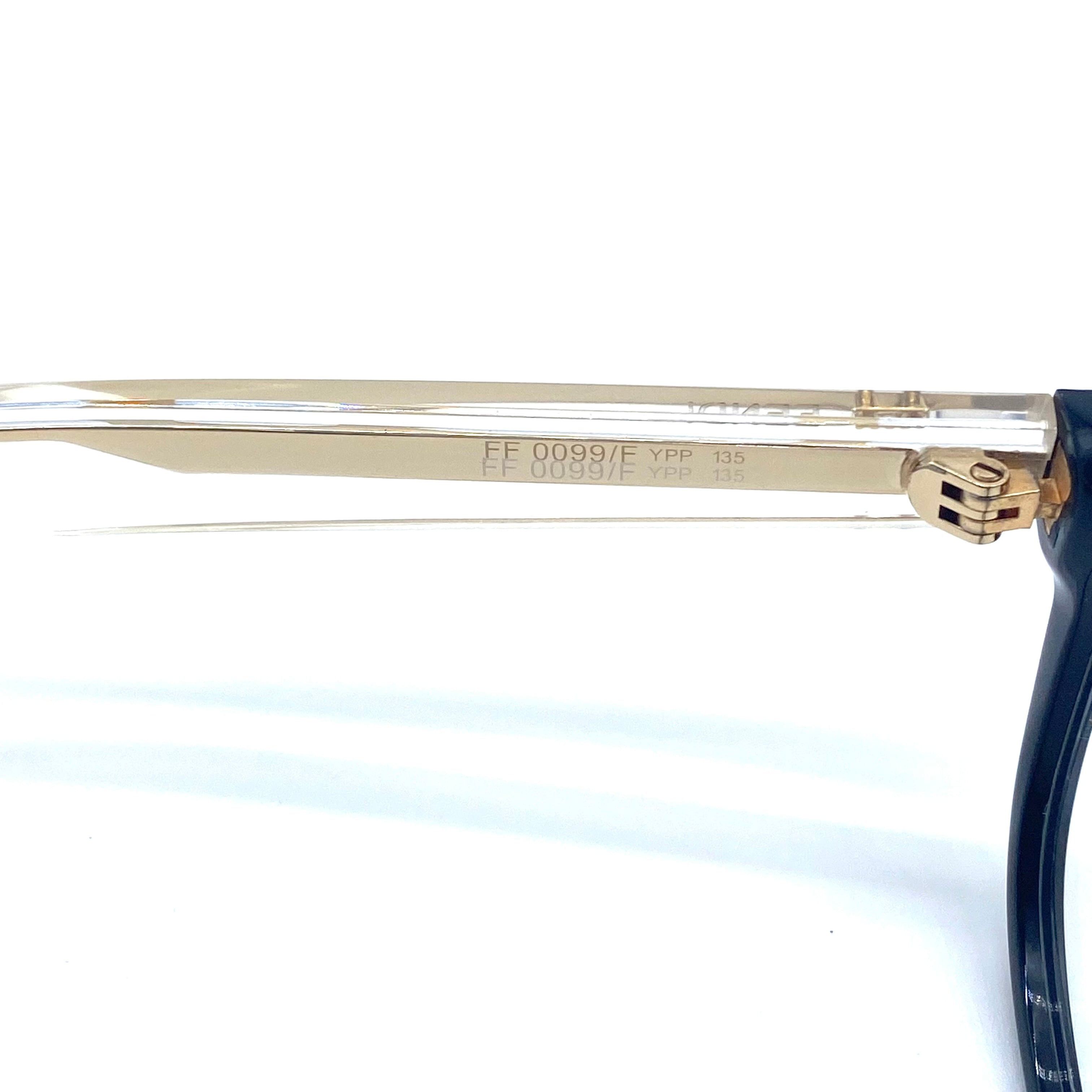 Fendi Vintage FENDI non-prescription glasses Clear Frame Size ONE SIZE - 6 Thumbnail