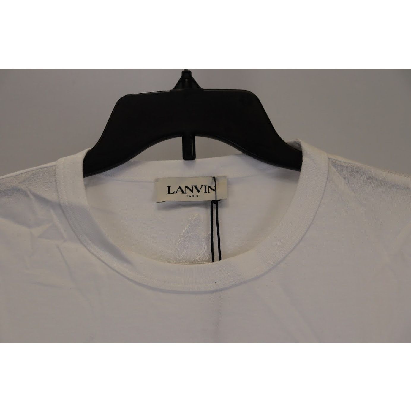 Lanvin o1rshd1 Embroidered Oversize T-Shirt in Optic White Size US S / EU 44-46 / 1 - 2 Thumbnail