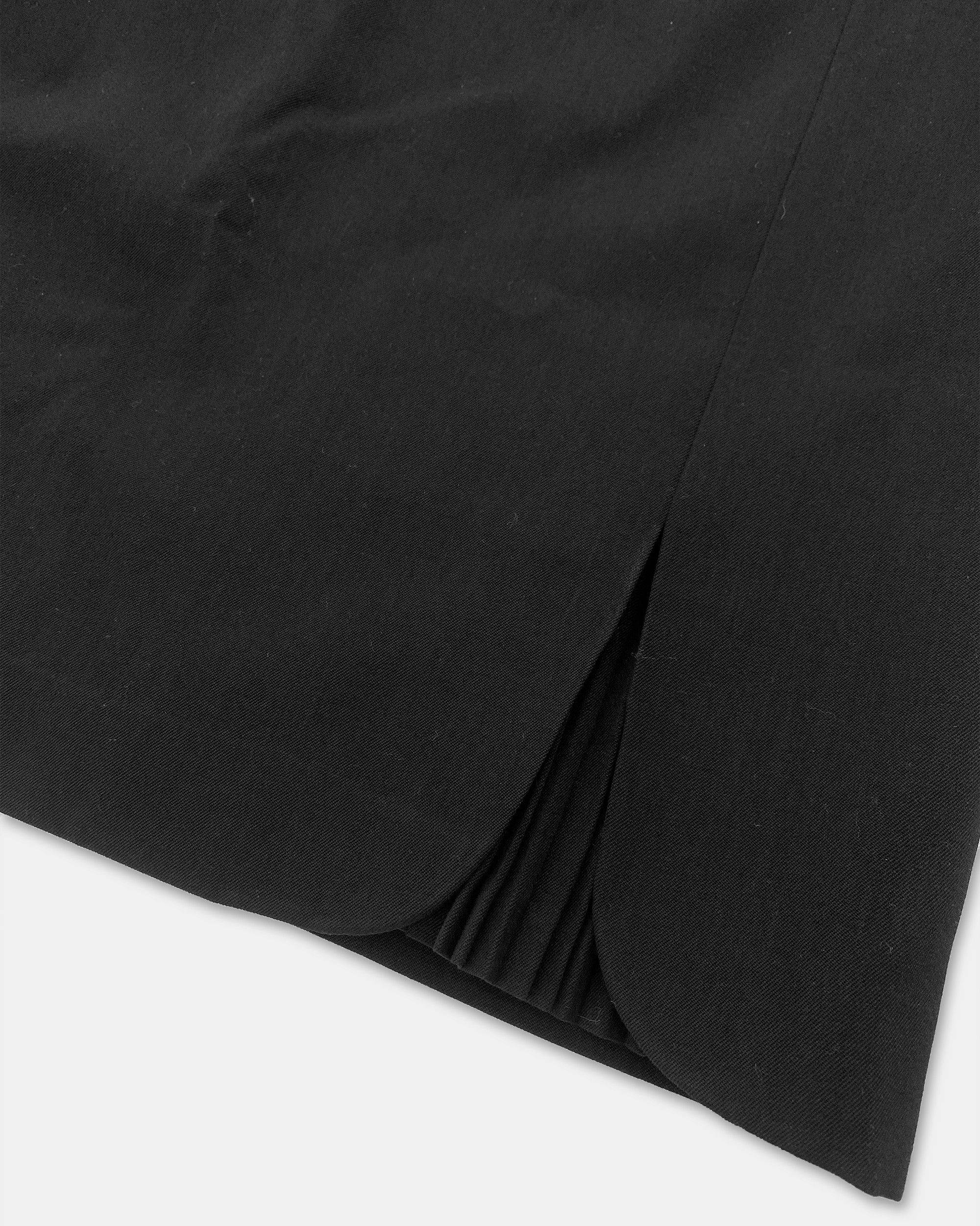 Vintage Trevira 1970s Pleated Slit Wool Skirt Size 31" - 4 Thumbnail