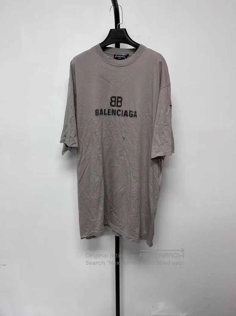 Balenciaga Balenciaga Mosaic Blurred Logo BB Letter Loose Fit Ripped Size US XS / EU 42 / 0 - 1 Thumbnail