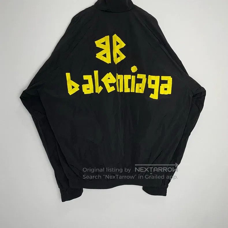 Balenciaga Balenciaga Lettering Print High Collar Zipper Long Sleeve Size US S / EU 44-46 / 1 - 2 Thumbnail
