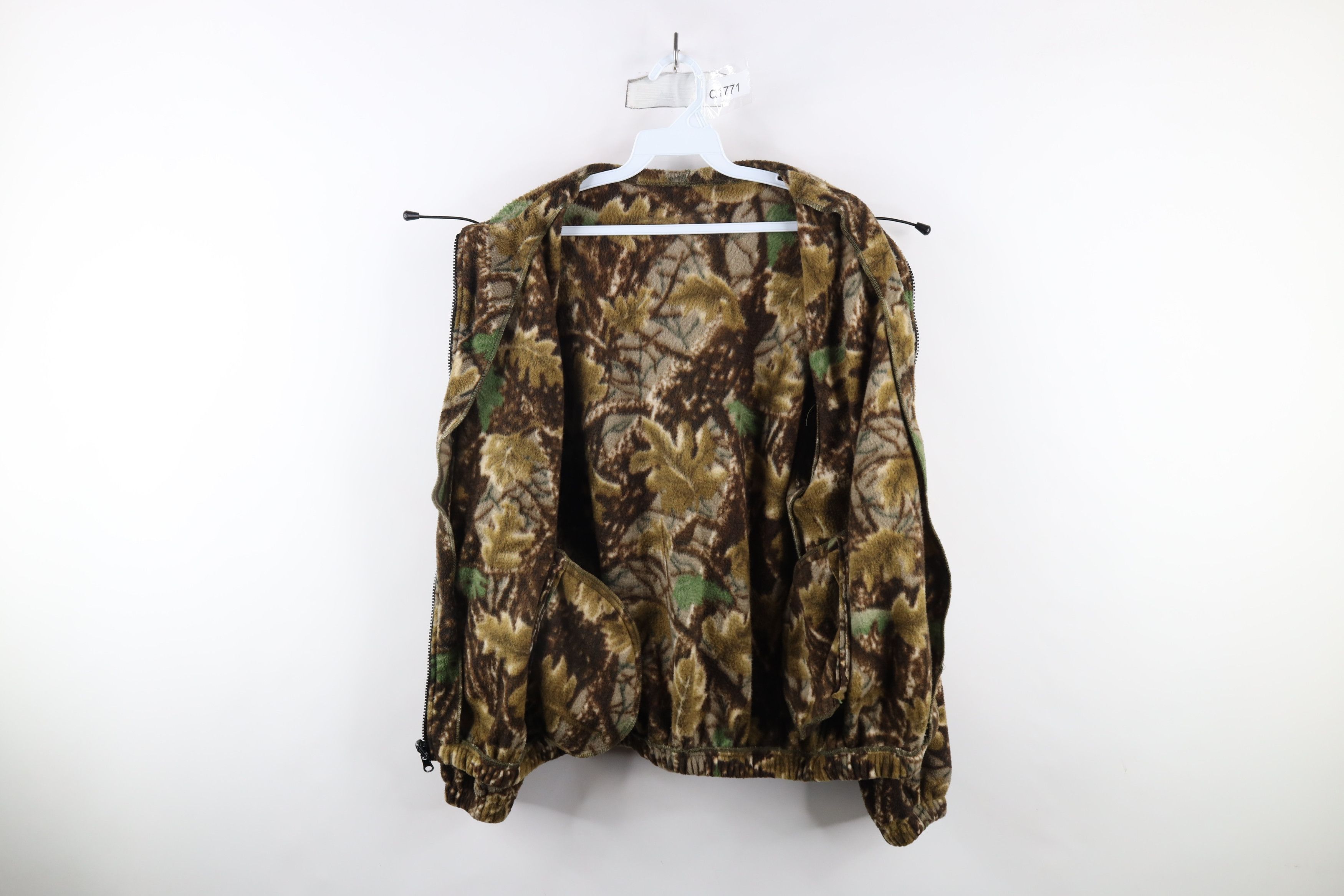 Vintage Vintage 90s Streetwear Camouflage Fleece Hoodie Sweatshirt Size US M / EU 48-50 / 2 - 5 Thumbnail