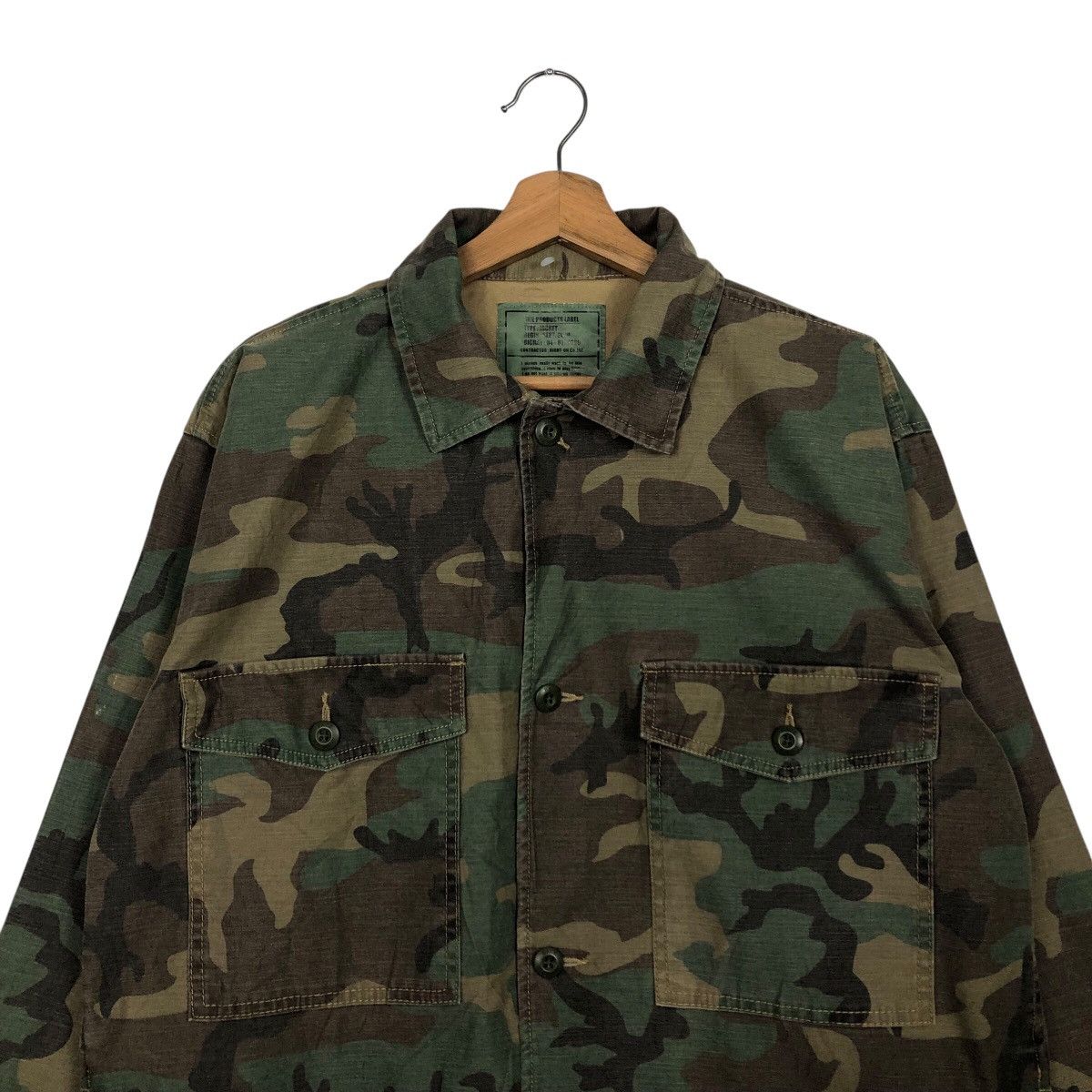 Japanese Brand 📌Vintage Chore Jacket Camouflage Back Number Issey Miyake Size US L / EU 52-54 / 3 - 4 Thumbnail
