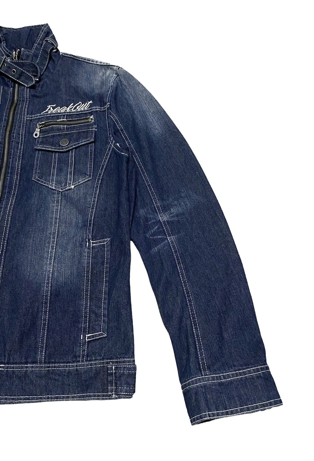 In The Attic Rare Design Vintage In The Attic Tactical Denim Jacket 1990s Size US L / EU 52-54 / 3 - 7 Thumbnail