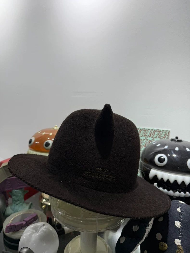 UNDERCOVER Horned Hat in Dark Brown